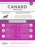 Gamme Super Premium Chat adulte Canard avec du riz 6kg