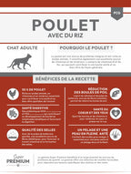 Gamme Super Premium Chat adulte Poulet avec du riz 6kg