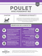 Gamme Super Premium Chat Senior Poulet avec poisson et riz 6kg