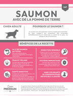 Gamme Super Premium Chien adulte Saumon avec de la pomme de terre 15kg