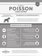 Gamme Super Premium Chien senior / Chien adulte Light Riche en poisson avec du riz 15kg