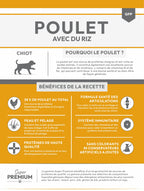 Gamme Super Premium Chiot Poulet avec du riz 6kg