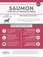 Gamme Super Premium Chiot Grande race Saumon avec de la pomme de terre 15kg